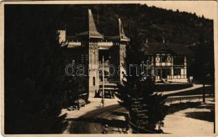 Tátrafüred, Ótátrafüred, Altschmecks, Stary Smokovec (Magas-Tátra, Vysoké Tatry); szálloda, gyógyszertár, piac / hotel, pharmacy, market. Dietz photo