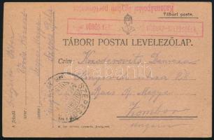 1916 Tábori posta levelezőlap / Field postcard "VÖRÖSKERESZT KISEGÍTŐ KÓRHÁZ SZEPESBÉLA"