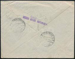 1938 Levél Zágrábból Dubrovnikba, továbbküldve Budapestre, 26f portóval / Cover from Zagreb to Dubro...