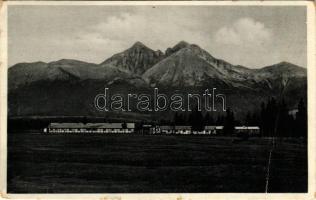 1935 Matlárháza, Matliary, Tatranské Matliare (Magas-Tátra, Vysoké Tatry); Vojensky lecebny ústav pro plicní choroby / Katonai kórház, tüdőbeteg intézet / military hospital, Institute for Pulmonary Diseases (fa)