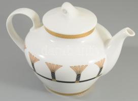 Szecessziós stílusú Bavaria teás kanna, jelzett, hibátlan, m: 14 cm