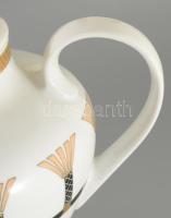 Szecessziós stílusú Bavaria teás kanna, jelzett, hibátlan, m: 14 cm