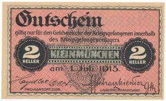 Ausztria / Kleinmünchen Hadifogolytábor 1915. 2h "118374" T:UNC,AU
Austria / Kleinmünchen...