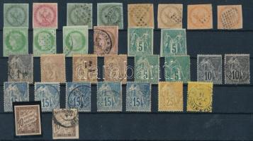 Francia gyarmatok 31 db bélyeg közepes stecklapon (Yvert 400.- EUR)