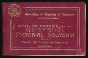 1908 Visit to Cardiff 116 oldalas képes füzet