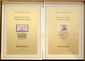 NSZK 1983-1994 309 db Ersttagsblatt dobozban