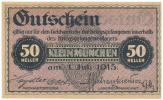 Ausztria / Kleinmünchen Hadifogolytábor 1915. 50h "016973" T:AU
Austria / Kleinmünchen PO...