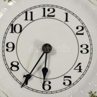 Hollóházi Erika mintás falióra, jelzett, hibátlan, d: 26,5 cm