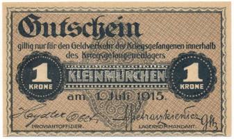 Ausztria / Kleinmünchen Hadifogolytábor 1915. 1K "052495" T:AU
Austria / Kleinmünchen POW...