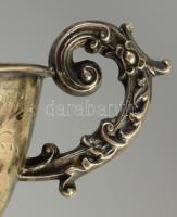 Antik ezüst (Ag) csésze, jelzett, nettó 77g