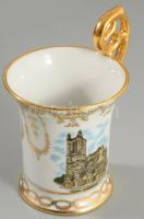 Limoges emlékcsésze, jelzett, hibátlan, m: 9 cm