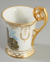 Limoges emlékcsésze, jelzett, hibátlan, m: 9 cm