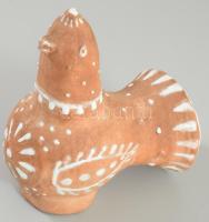 Kovács Margit (1902-1977): Madár. Részben mázas kerámia, jelzett, minimális kopással 10x11,5 cm