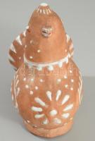 Kovács Margit (1902-1977): Madár. Részben mázas kerámia, jelzett, minimális kopással 10x11,5 cm