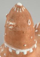 Kovács Margit (1902-1977): Madár. Részben mázas kerámia, jelzett, minimális kopással 10x11,5 cm