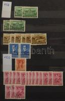 1938-tól kb az 50-es évekig magyar tétel másodpéldányokkal, portókkal, 16 lapos A/4 berakóban