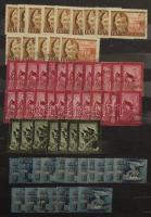 1938-tól kb az 50-es évekig magyar tétel másodpéldányokkal, portókkal, 16 lapos A/4 berakóban