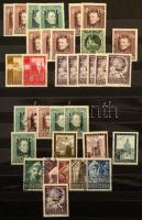 Osztrák bélyegek 1946-1968 közötti időszakból másodpéldányokkal, 12 lapos A/4 berakóban