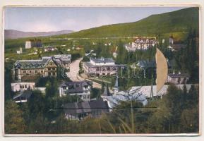 Tátrafüred, Ótátrafüred, Altschmecks, Stary Smokovec (Magas-Tátra, Vysoké Tatry); leporellólap 10 kis képpel / leporellocard with 10 small pictures (kopott sarkak / worn corners)