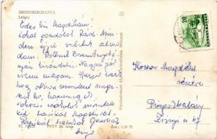 Sopron, Brennbergbánya; látkép, templom, autóbusz. Képzőművészeti Alap Kiadóvállalata (fl)