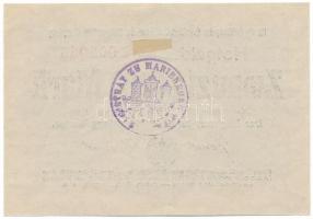 Német Birodalom / Poroszország / Marienburg 1918. 20M hátoldalon bélyegzett T:AU,XF ragasztónyom
Ge...