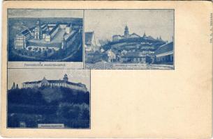 1905 Pannonhalma, Győrszentmárton; látkép madártávlatból, Győrszentmárton és Pázmánd felől. Dr. R. V. kiadása (EK)