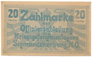 Ausztria / Sigmundsherberg Tiszti hadifogolytábor 1915 k. 20h T:XF
Austria / Sigmundsherberg Office...