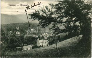 1924 Borszék, Borsec; látkép, nyaralók, fényképezőgép. G. Heiter felvétele / general view, villas, photographer's camera (EK)