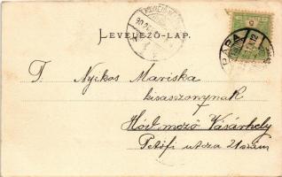 1902 Pápa, Vasúti út. Gigler Béla felvétele (fl)