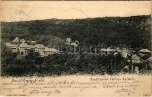 1900 Parád-gyógyfürdő, látkép keletről. Klein Mór kiadása (EK)