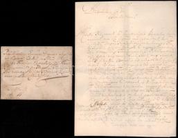 ca 1680 Tatára Esterházy Ferencnek írt magyar nyelvű levél egy rab előállíttatása ügyében Ménfőről . borítékkal