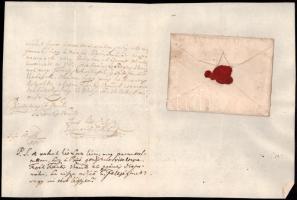 ca 1680 Tatára Esterházy Ferencnek írt magyar nyelvű levél egy rab előállíttatása ügyében Ménfőről ....