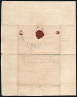 1660 Gyulaffy László gróf, marosszéki főtiszt? magyar nyelvű levele saját gyűrűspecsétjével "La...