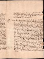 1722 monyorókeréki gróf Erdődy Antal (1684-1744) egri püspök által írt levél testvérének Monyorókeré...