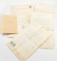 ca 1910-1938 Huberman János, Johannes Hebermann, Bronisław Huberman (1882-1947) és Elsa Galafrés (1879-1977), (aki később Dohnányi Ernő zeneszerző felesége lett) fiának irathagyatéka. A fiút Dohnányi örökbe fogadta. Kohannes, "Halli" Kanadába költözött, Barbara Pentland színésznőt vette el feleségül. Bizonyítványok, honosítási okirat 5 db okmány.