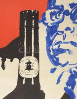 Gunda Antal (1929-2013): 31 fok árnyékban c. film plakátja, ofszet, papír, Offset-nyomda. Hátoldalán...