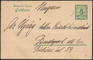 Benczúr Gyula (1844-1920) festőművész autográf levelezőlapja az Újság kiadóhivatalának