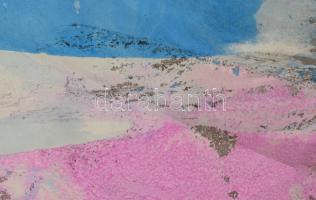 Marsovszky Endre (1916-1989): Tavasz a télben. Színes tus, papír, jelezve jobbra lent, paszpartuban,...