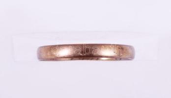 Arany (Au) gyűrű, cca 8-10K, m:56, jelzett, nettó 0,9g