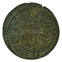 Lengyel-Litván Nemzetközösség 1624. 1 Szelag billon "III. Zsigmond" Vilnius (0,57g) T:VF,F ph. Polish-Lithuanian Commonwealth 1624. 1 Szeląg koronny billon "Sigismund III" Wilno (0,57g) C:VF,F edge error Kopicki 3465