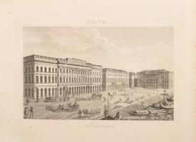 ca 1840 Pest, Ausladungsplatz (mai Széchenyi tér) acélmetszet 9x14 cm, lapméret 14x18 cm