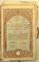 1914-1941. 50db-os kötvény, járadékkölcsön, stb. tétel T:vegyes