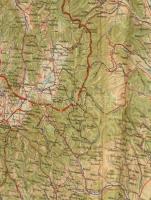 1940 Erdély és Románia térképe, M. Kir. Honvéd Térképészeti Intézet, foltos, hajtásoknál szakadás, 1...