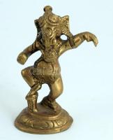 Táncoló Ganésa. Bronz, Kína, 20. sz. első fele, jelzés nélkül, hibátlan, m: 8,5 cm
