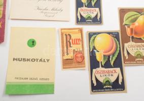 24 darab régi italcímke
