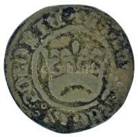 Lengyel Királyság 1501-1506. 1/2gr Ag "I. Jagelló Sándor" Krakkó (0,93g) T:VF,F patina, hullámos lemez Polish Kingdom 1501-1506. 1/2 Grosz (Półgrosz koronny) Ag "Alexander I Jagiellon" Kraków (0,93g) C:VF,F patina, wavy coin Kop #389