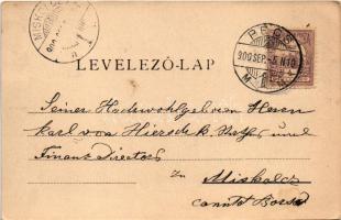 1900 Pécs, Felső sétatér. Fischer Ferenc kiadása (EK)