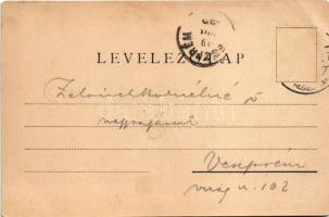 Pécs, Székesegyház belső. Rechnitzer Ottokár fénynyomdája, Fischer Ferenc kiadása (vágott / cut)