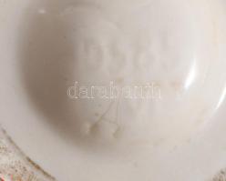 cca 1920/30 Dietmar Urbach art deco váza, sorszámozott, delületi sérüléssel, m: 13 cm