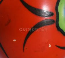 cca 1920/30 Dietmar Urbach art deco váza, sorszámozott, delületi sérüléssel, m: 13 cm